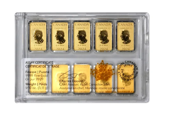 1/10oz (10x.10) Gold – Legal Tender Bar