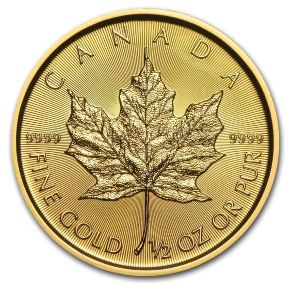 1/2oz Gold Canadian Maple Leaf